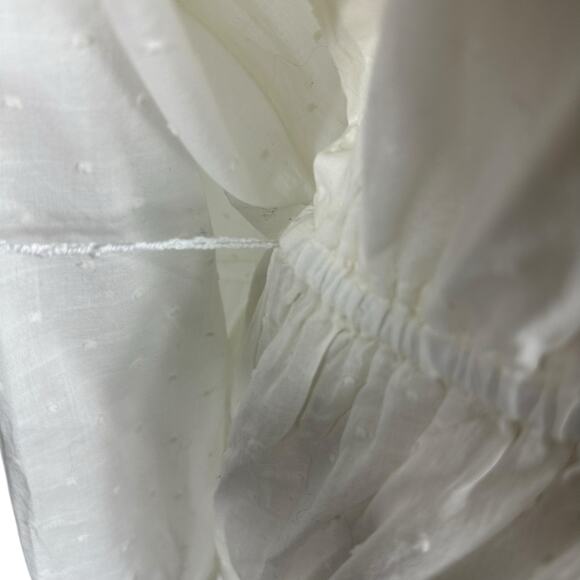 OUTERKNOWN White Lulu Ruffle Tiered Mini Dress Women's Size Medium NWT Boho - Picture 4 of 9